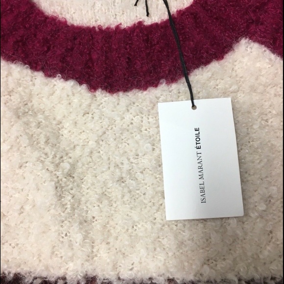 ISABEL MARANT Teddy Bear "Owel Colorblock"  Knitted Alpaca Mohair Sweater - Picture 4 of 7